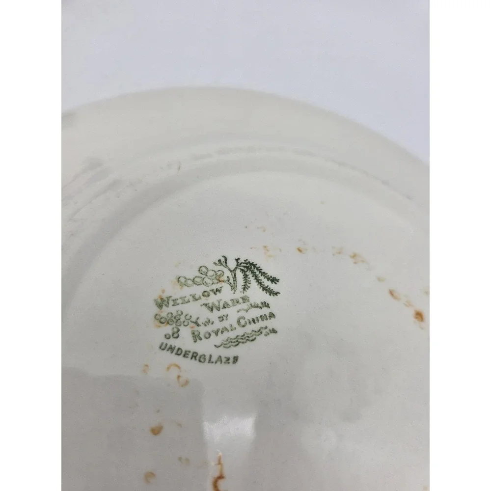 Vintage Blue Willow Dinner Plates Set Of 2  Willow Ware By Royal China 10